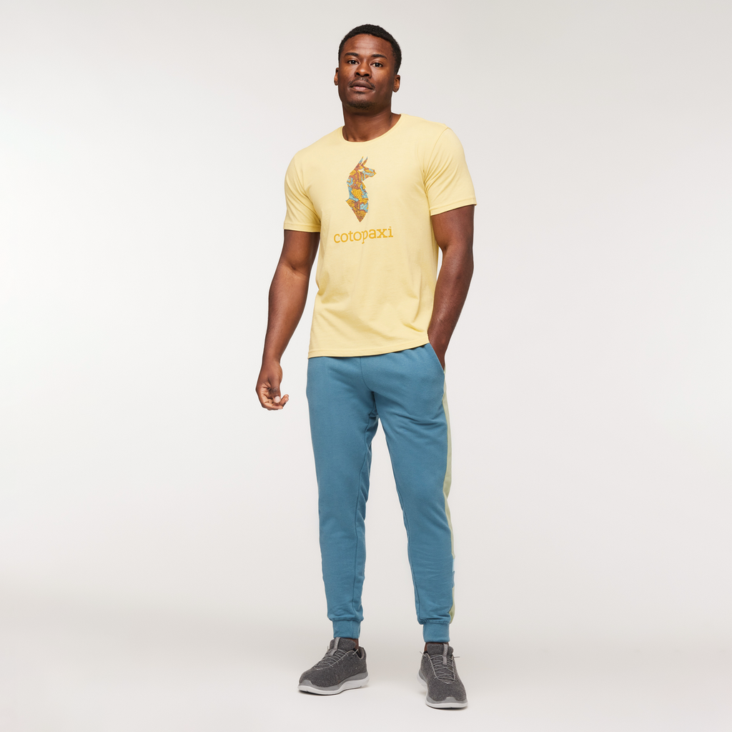 Altitude Llama T-Shirt - Men's, Wheat, Model Jeremy