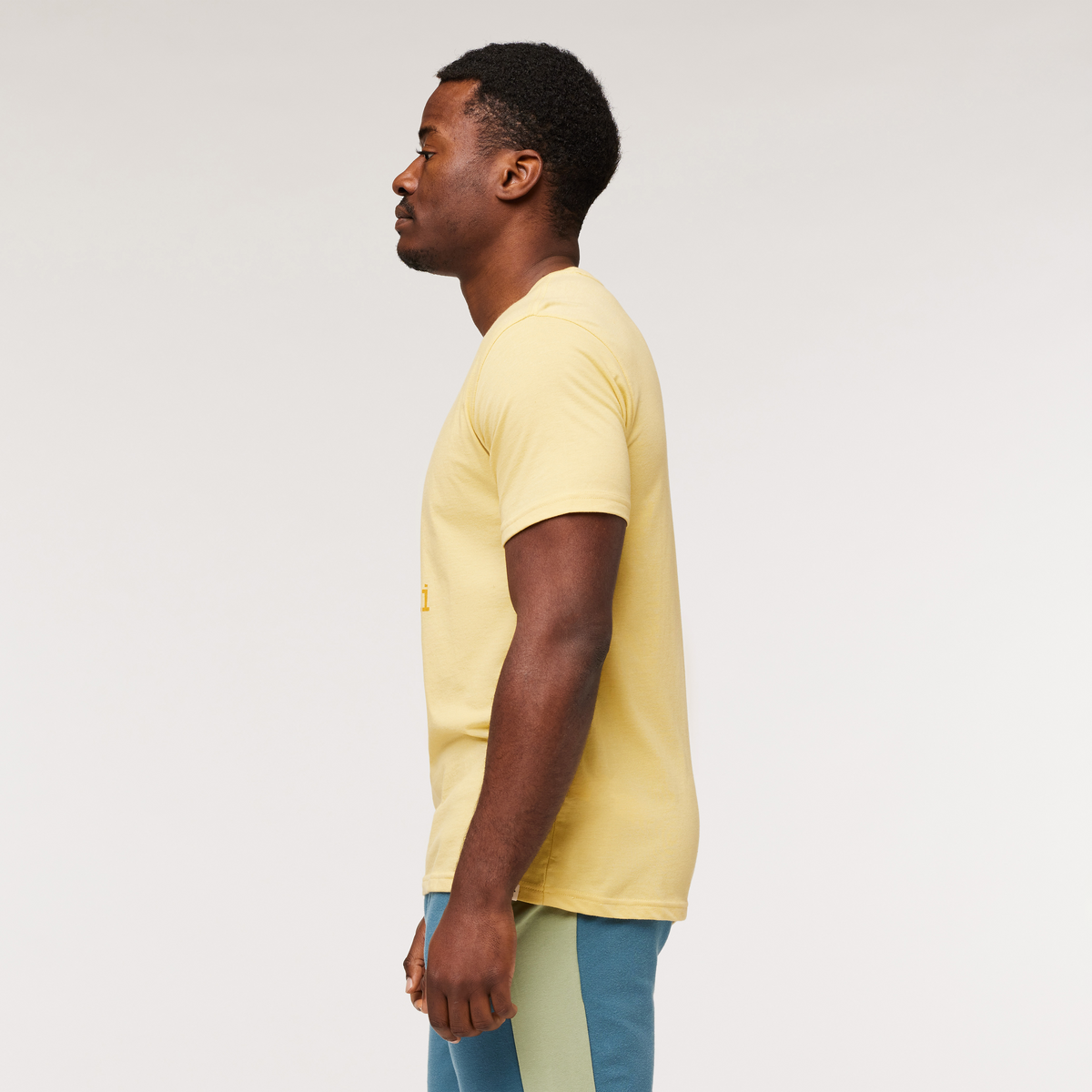Altitude Llama T-Shirt - Men's, Wheat, Model Jeremy