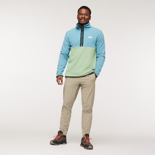 Amado Fleece Pullover - Men's, Drizzle/Aspen, Model Jeremy