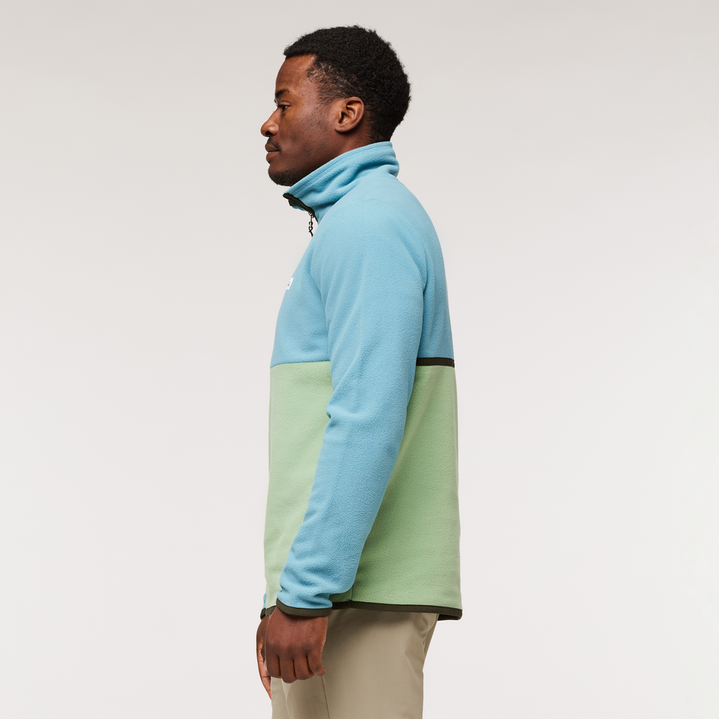 Amado Fleece Pullover - Men's, Drizzle/Aspen, Model Jeremy