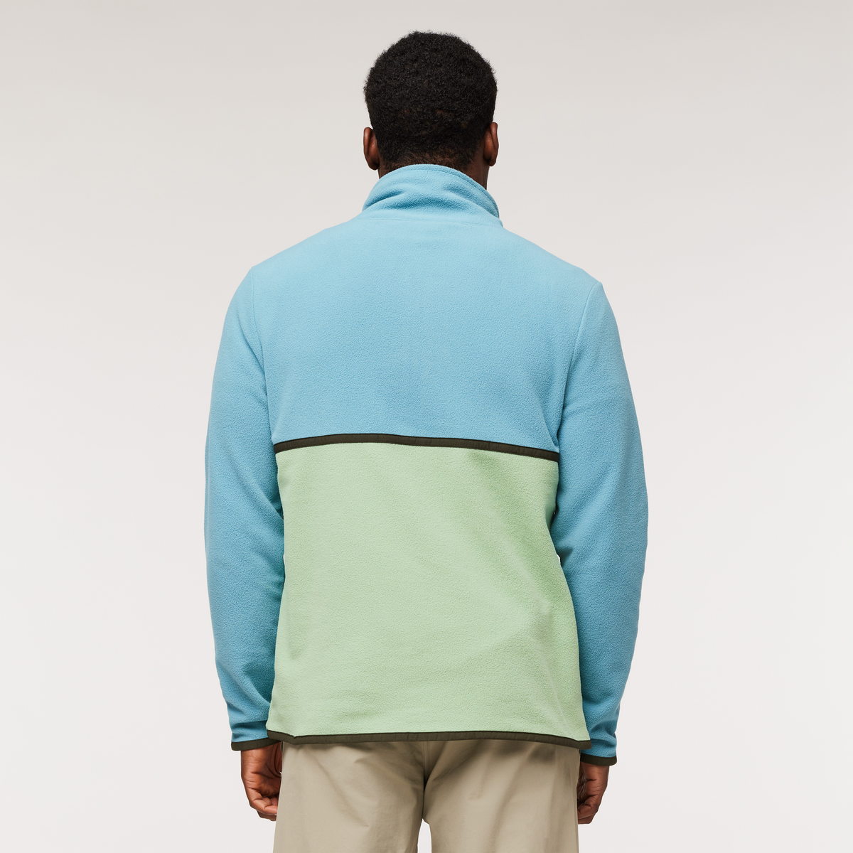 Amado Fleece Pullover - Men's, Drizzle/Aspen, Model Jeremy