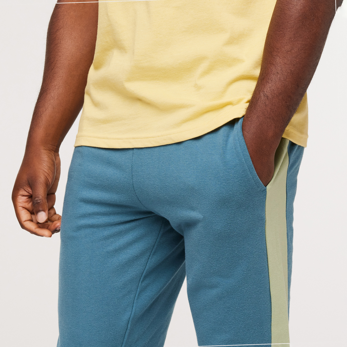 Bandera Organic Jogger - Men's, Blue Spruce, Model Jeremy