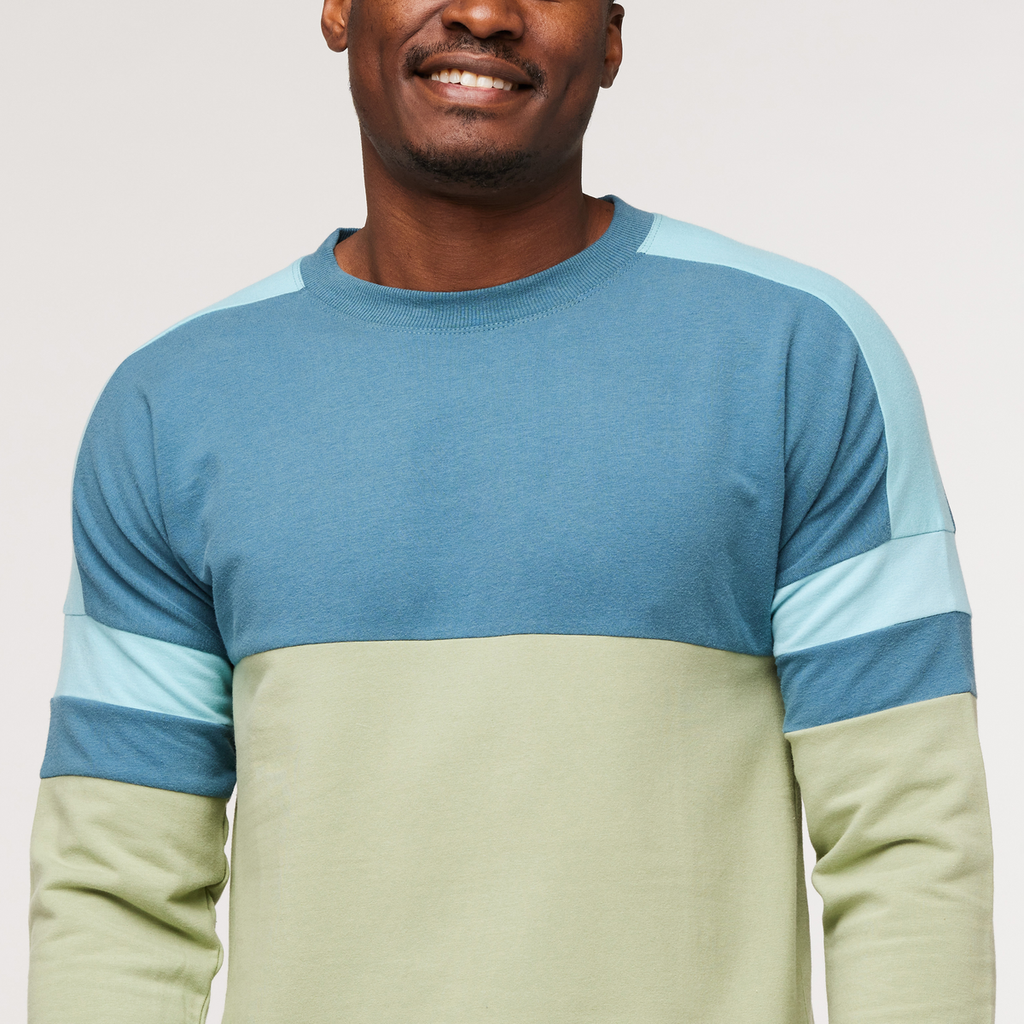 Bandera Sweatshirt - Men's, Blue Spruce/Aspen, Model Jeremy
