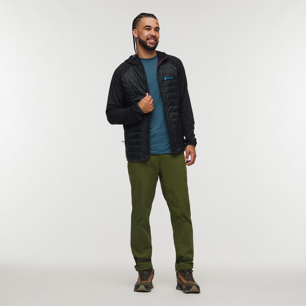 Capa Hybrid Insulated Hooded Jacket - Men's, Cotopaxi Black, Model Alex