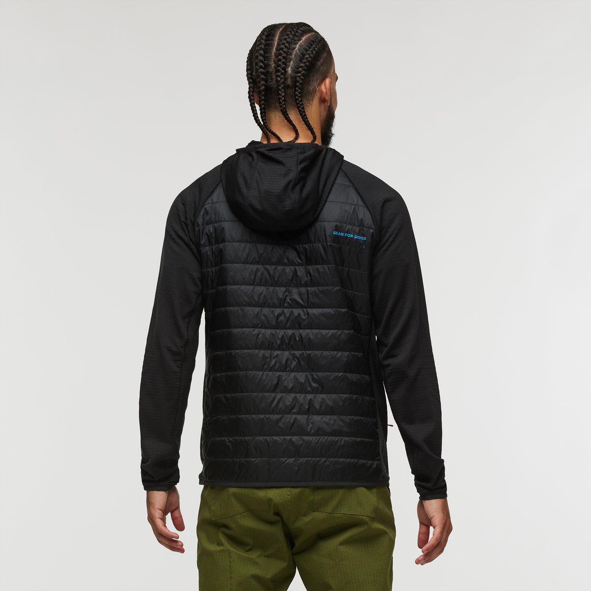 Capa Hybrid Insulated Hooded Jacket - Men's, Cotopaxi Black, Model Alex