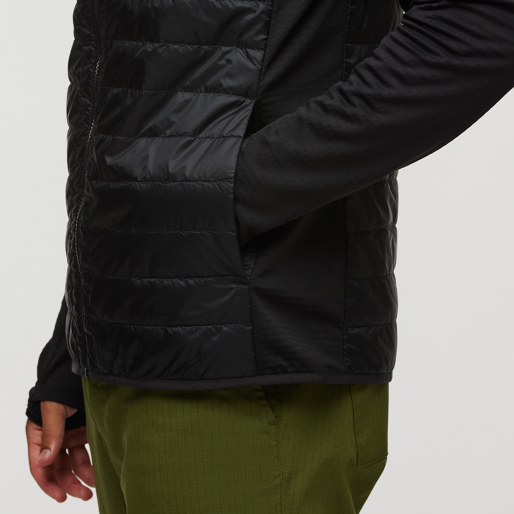 Capa Hybrid Insulated Hooded Jacket - Men's, Cotopaxi Black, Model Alex