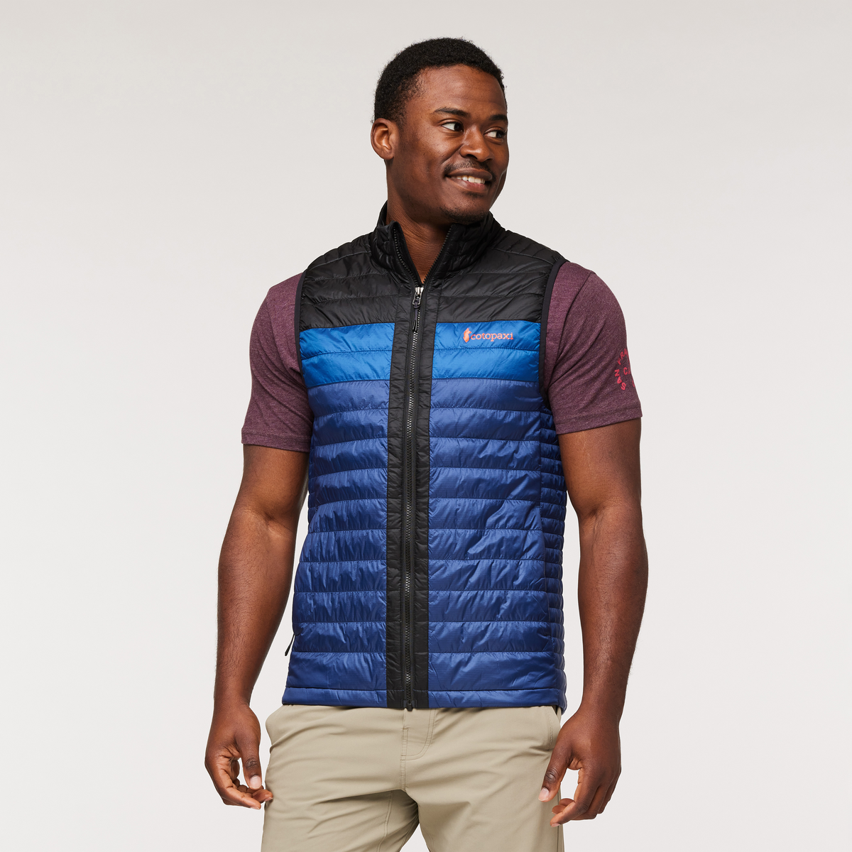 Capa Insulated Vest - Men's, Black/Maritime, Model Jeremy
