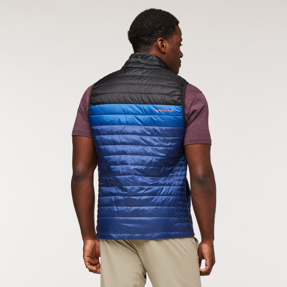 Capa Insulated Vest - Men's, Black/Maritime, Model Jeremy