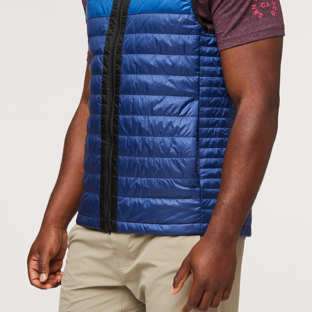 Capa Insulated Vest - Men's, Black/Maritime, Model Jeremy