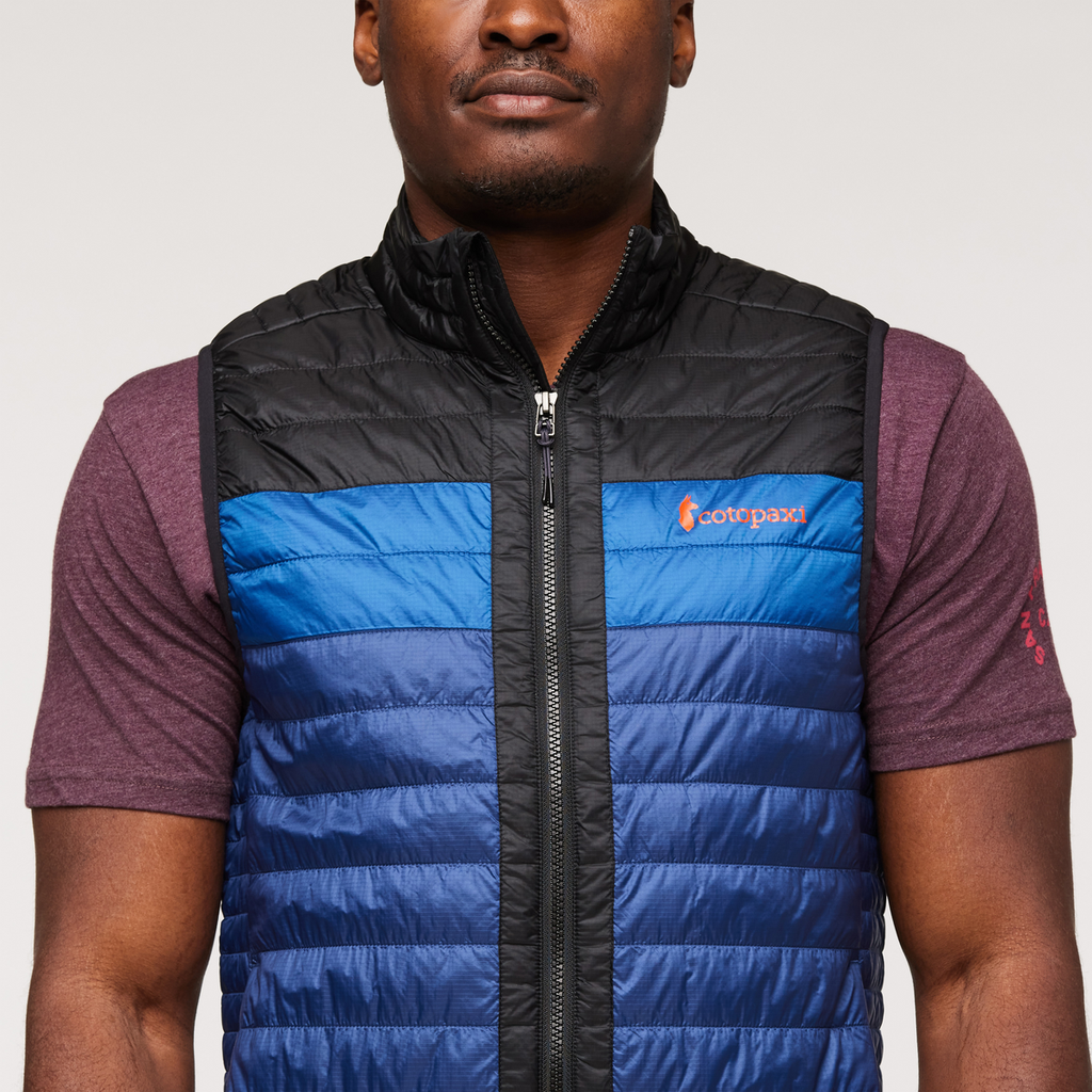 Capa Insulated Vest - Men's, Black/Maritime, Model Jeremy