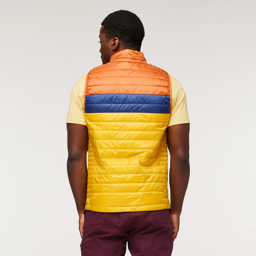 Capa Insulated Vest - Men's, Mezcal/Sunset, Model Jeremy