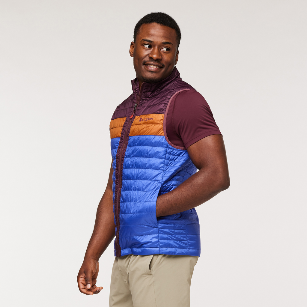 Capa Insulated Vest - Men's, Wine/Blue Violet, Model Jeremy