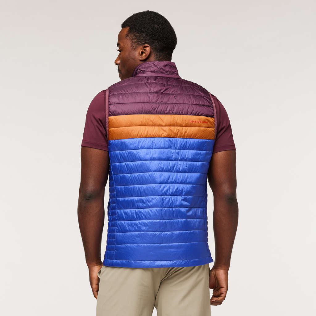 Capa Insulated Vest - Men's, Wine/Blue Violet, Model Jeremy