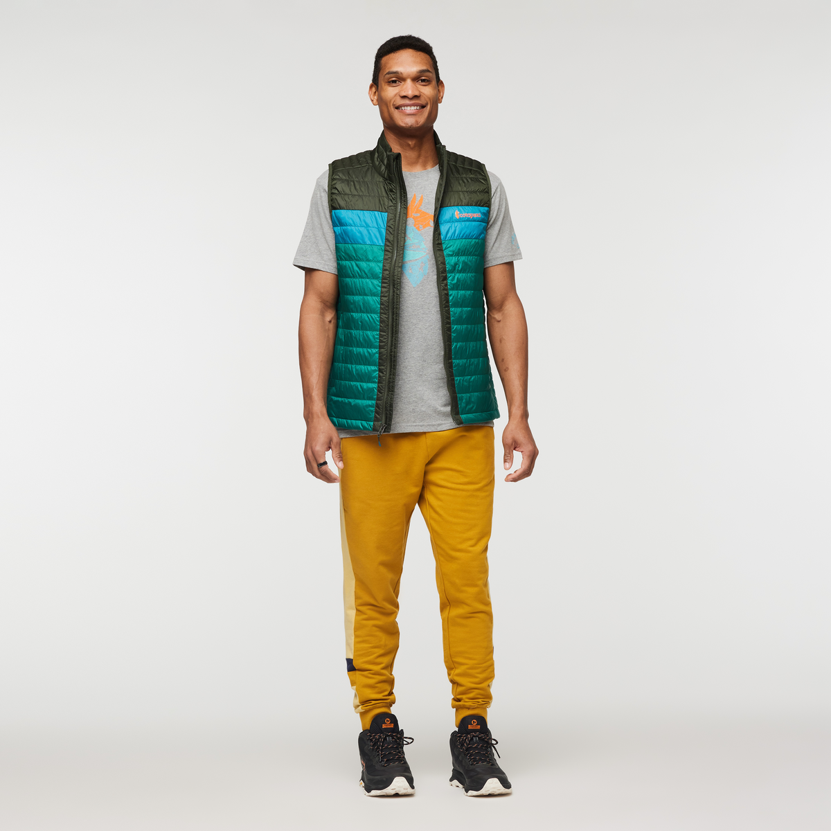 Capa Insulated Vest - Men's, Woods/Greenery, Model Jeremy