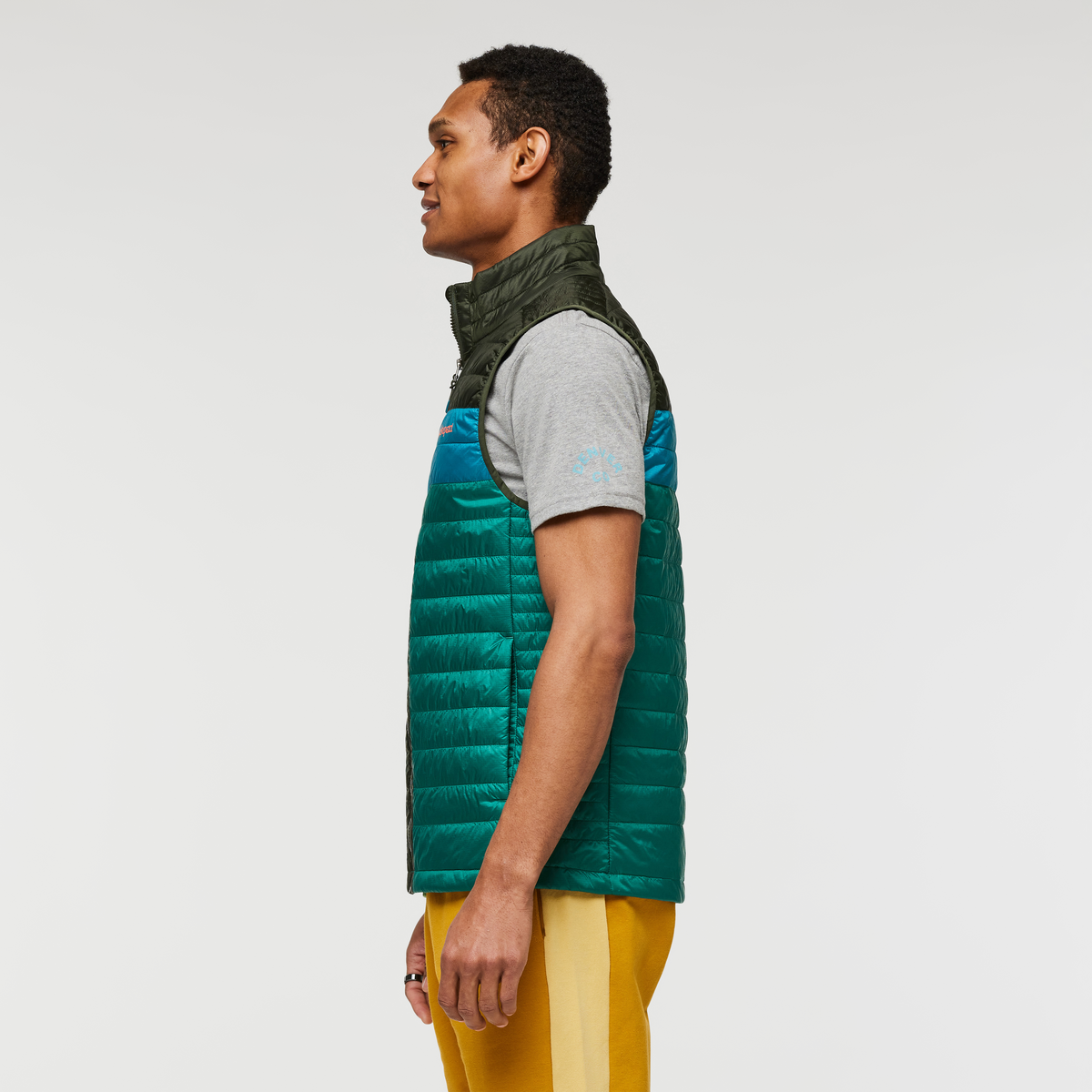 Capa Insulated Vest - Men's, Woods/Greenery, Model Jeremy