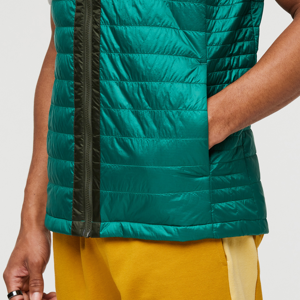 Capa Insulated Vest - Men's, Woods/Greenery, Model Jeremy