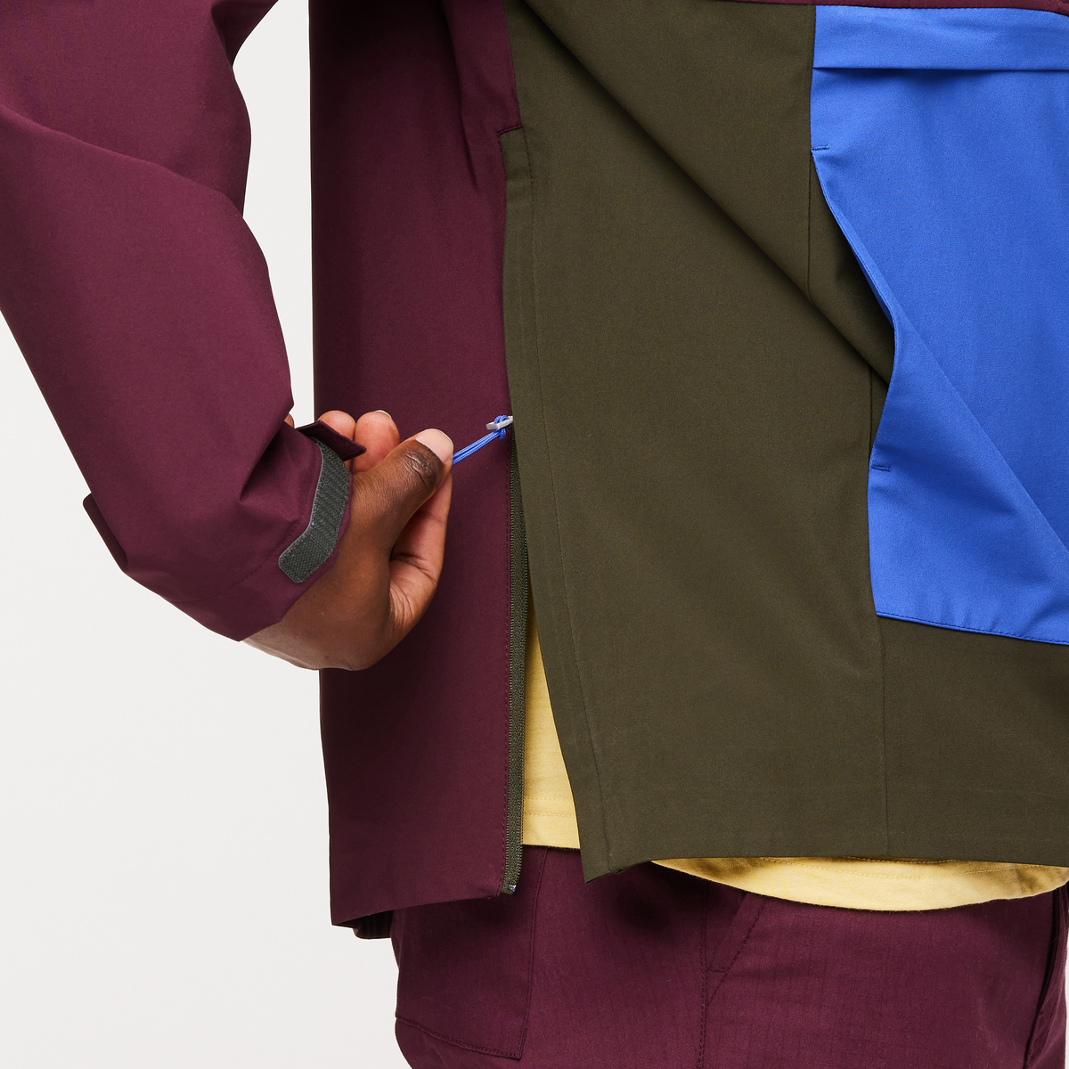 Cielo Rain Anorak - Men's, Wine, Model Jeremy
