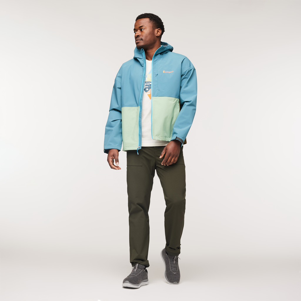Cielo Rain Jacket - Men's, Blue Spruce, Model Jeremy