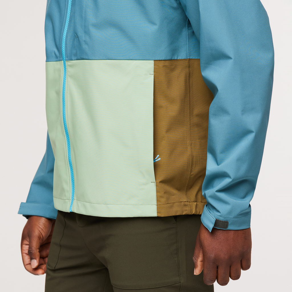 Cielo Rain Jacket - Men's, Blue Spruce, Model Jeremy
