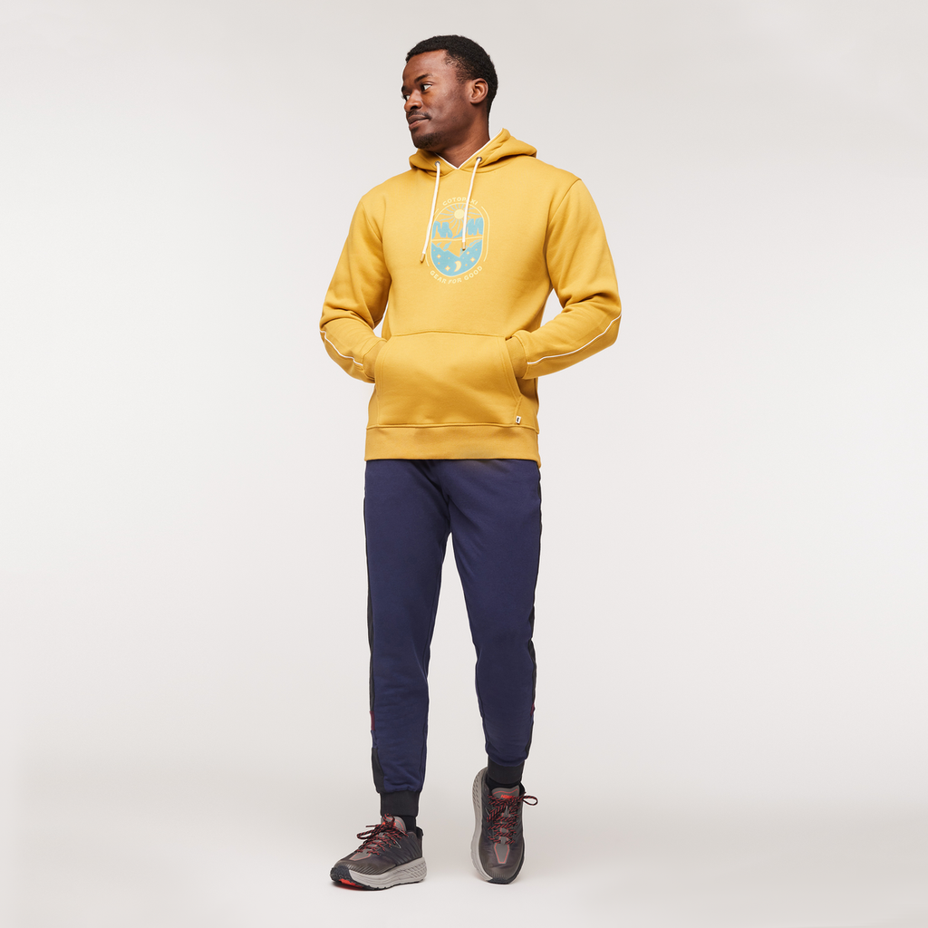 Day And Night Organic Pullover Hoodie - Men's, Amber, Model Jeremy