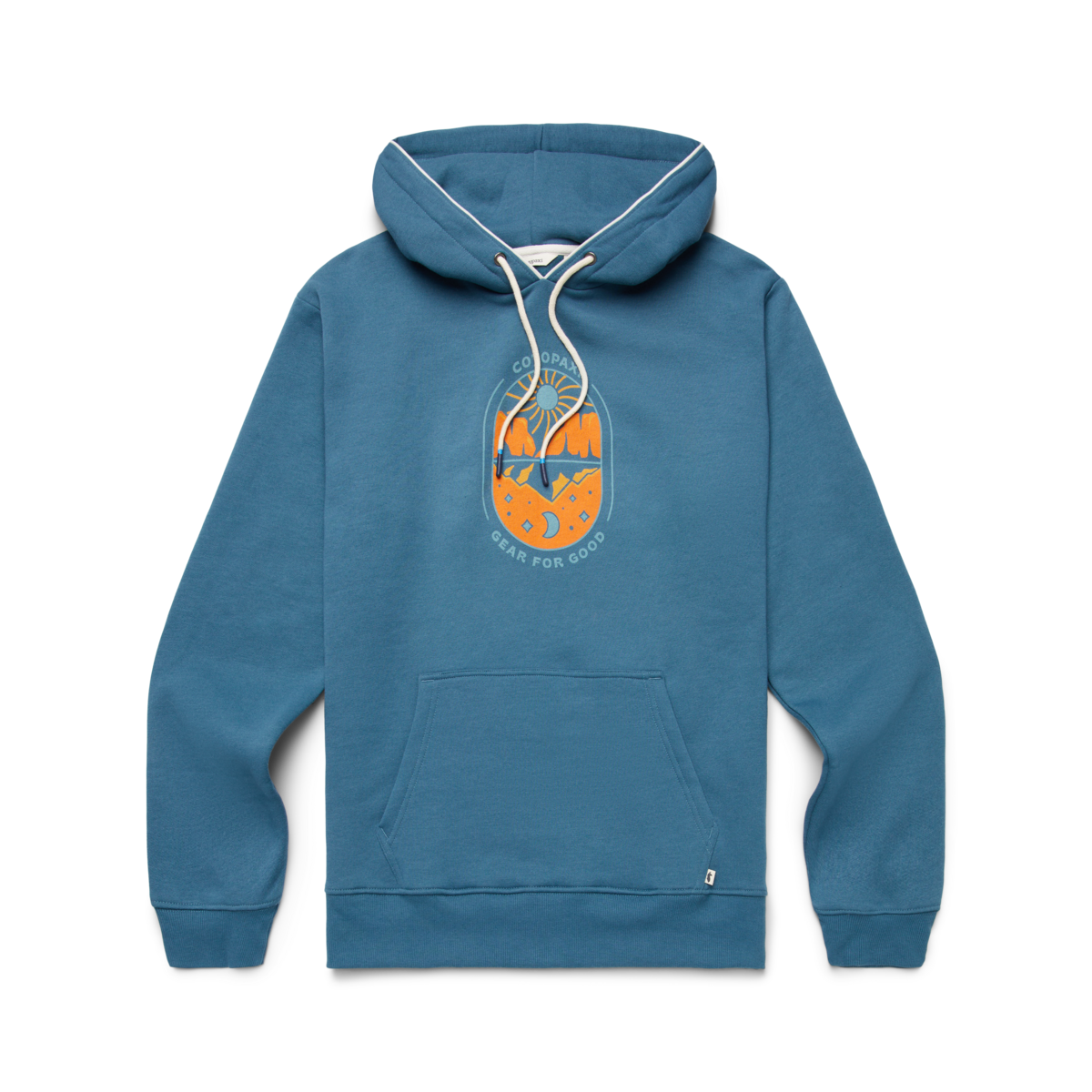 Day And Night Organic Pullover Hoodie - Men's, Blue Spruce