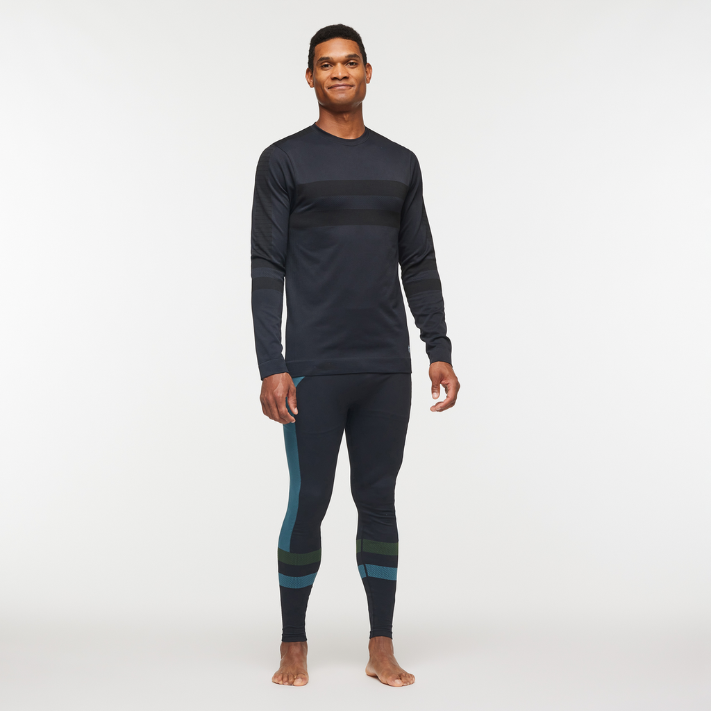 Debajo Seamless Baselayer Crew - Men's, Cotopaxi Black, Model Jason