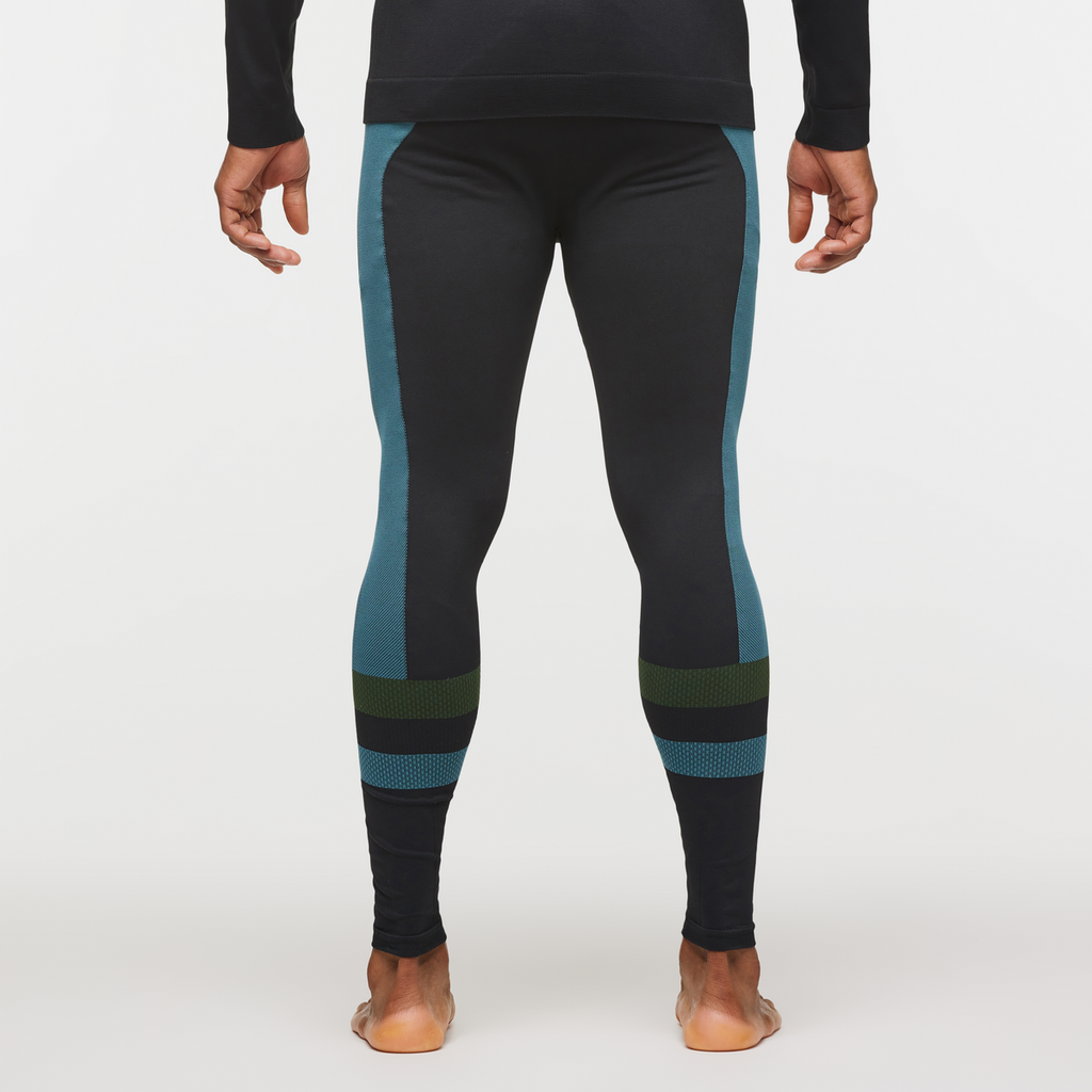 Debajo Seamless Baselayer Tight - Men's, Black Stripes, Model Jason