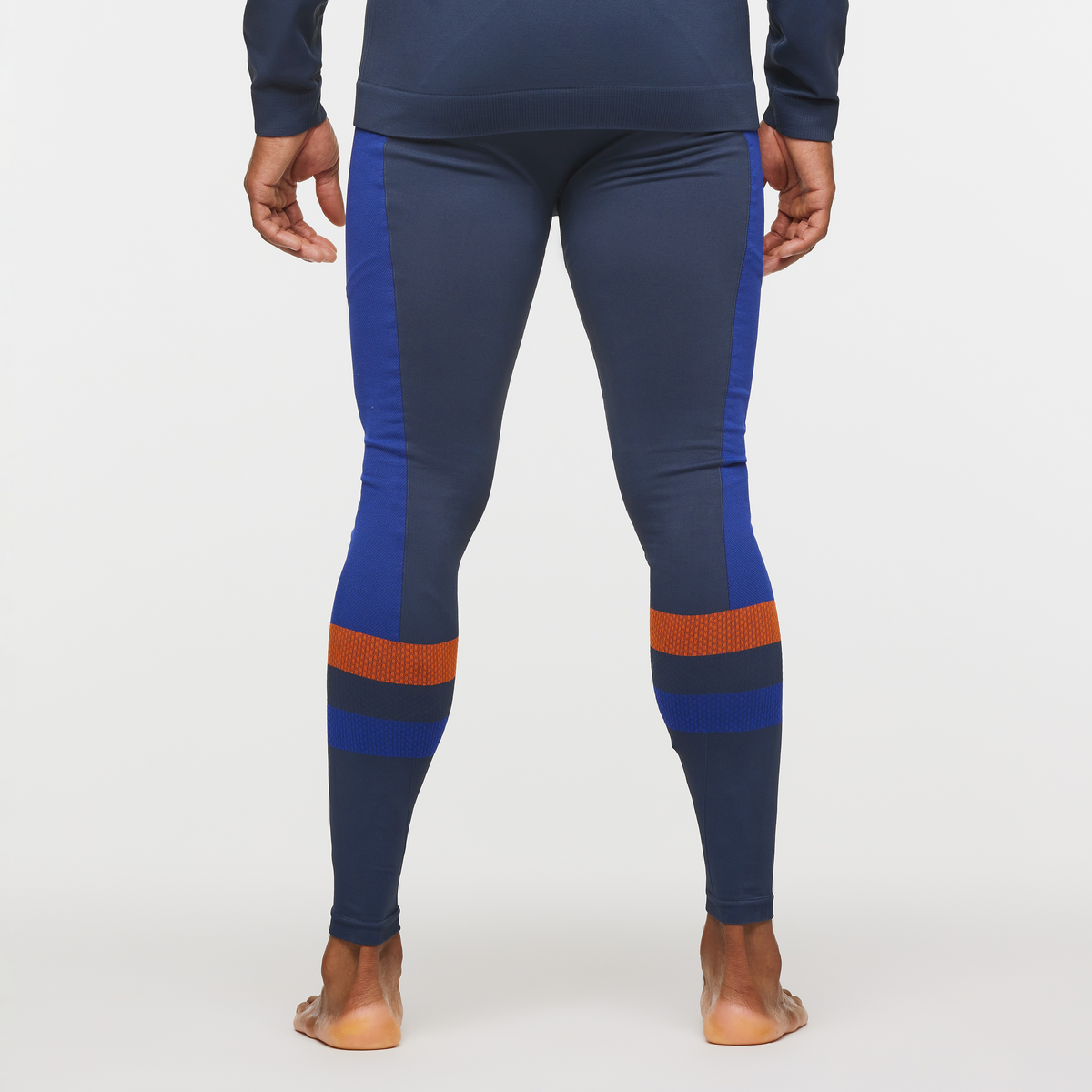 Debajo Seamless Baselayer Tight - Men's, Ink Stripes, Model Jason