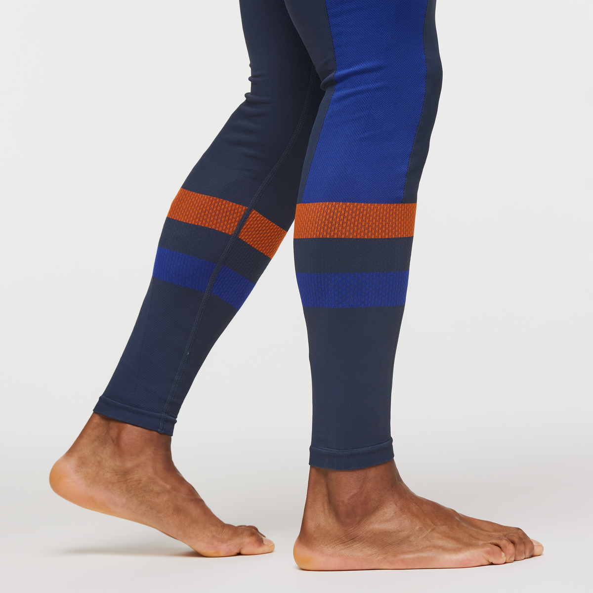 Debajo Seamless Baselayer Tight - Men's, Ink Stripes, Model Jason