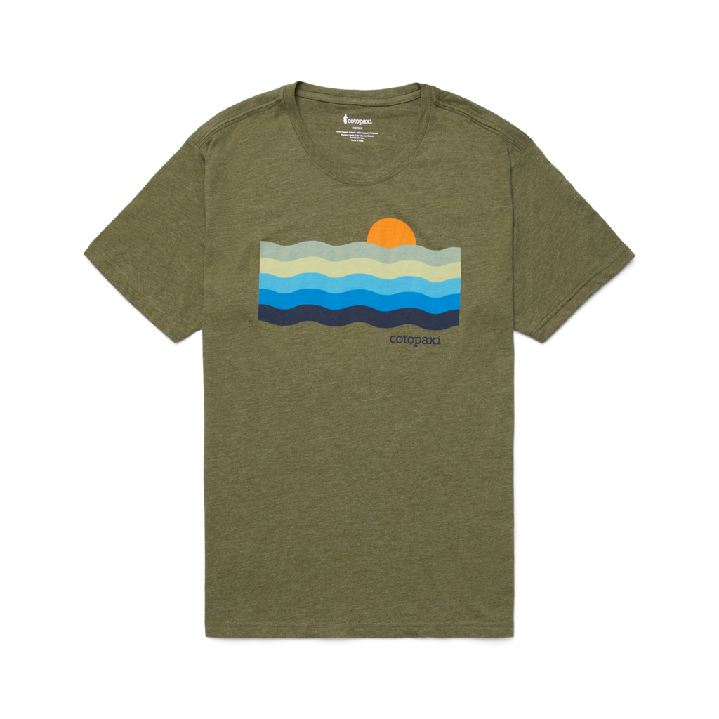 Disco Wave Organic T-Shirt - Men's, Pine