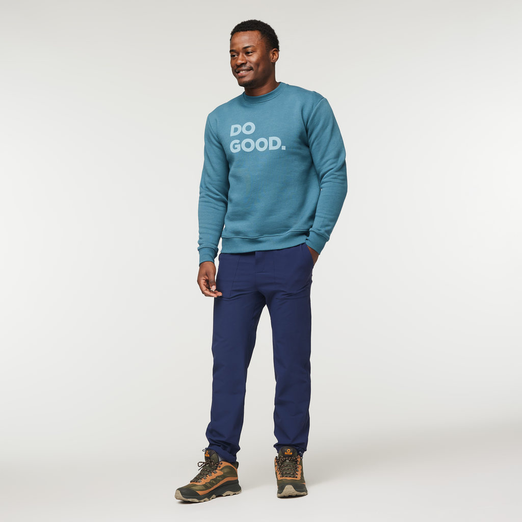 Do Good Crew Sweatshirt - Men's, Blue Spruce, Model Jeremy