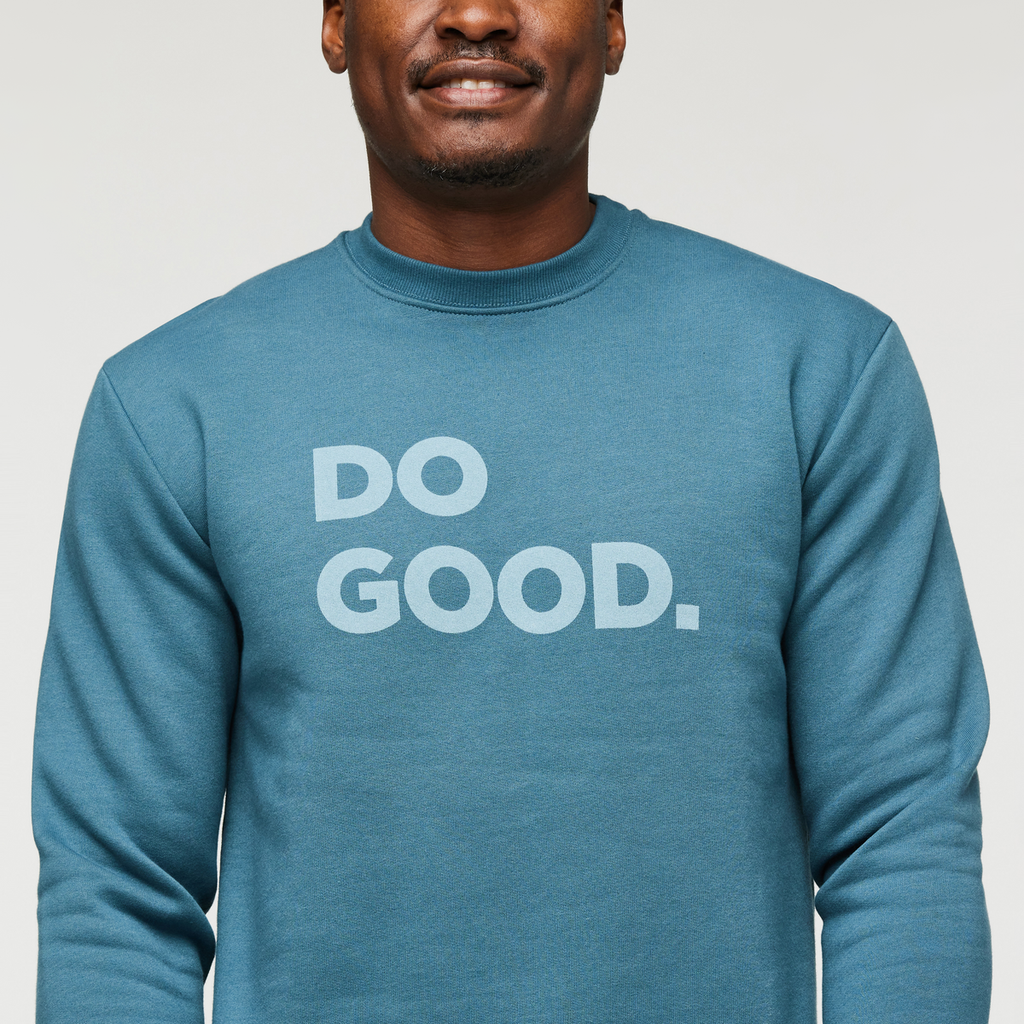 Do Good Crew Sweatshirt - Men's, Blue Spruce, Model Jeremy