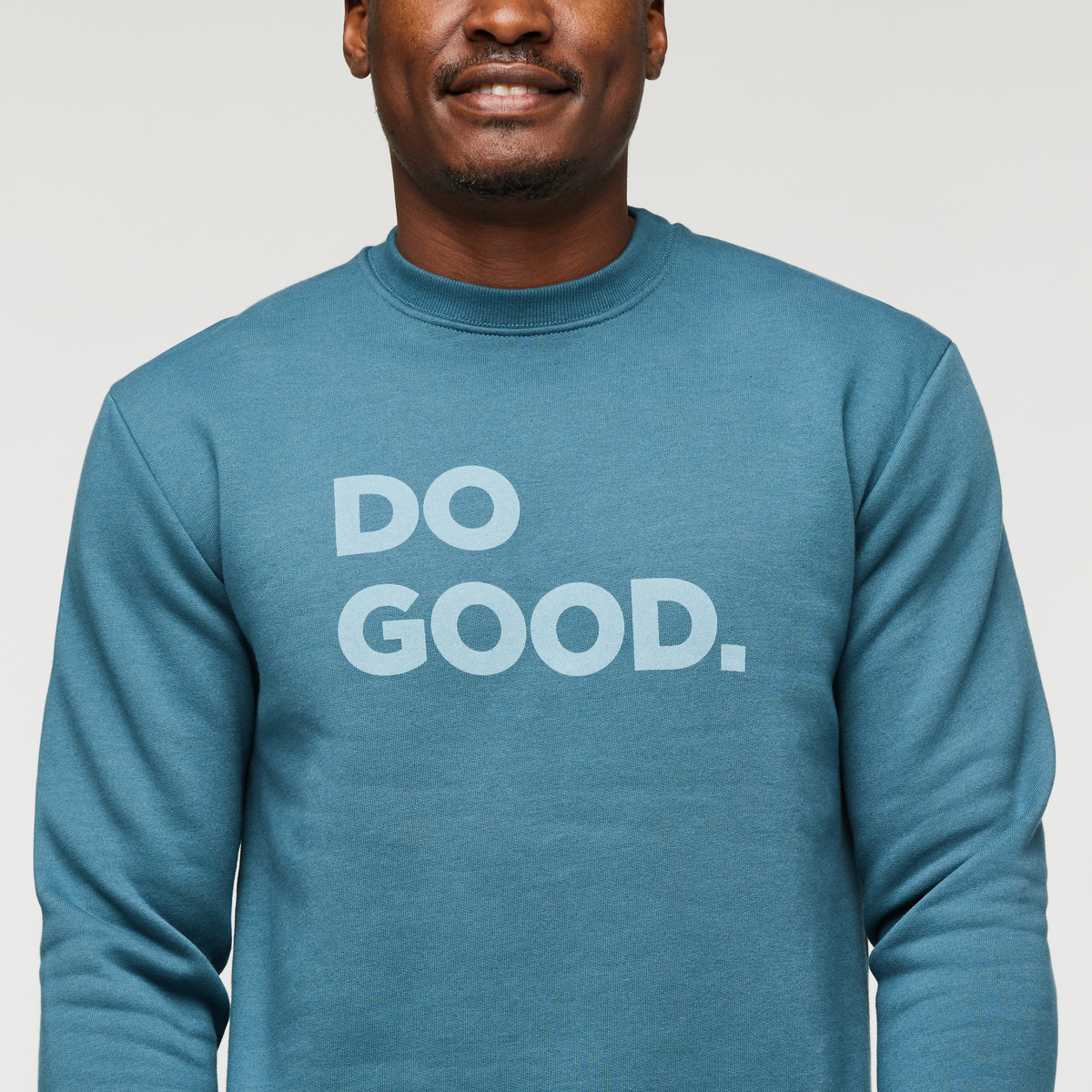 Do Good Crew Sweatshirt - Men's, Blue Spruce, Model Jeremy