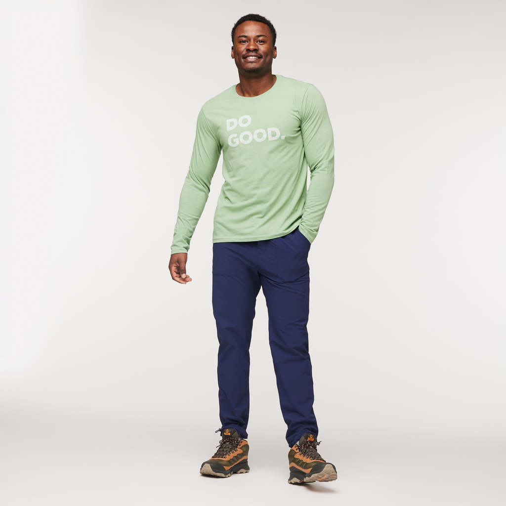 Do Good Organic Long-Sleeve T-Shirt, Aspen, Model Jeremy