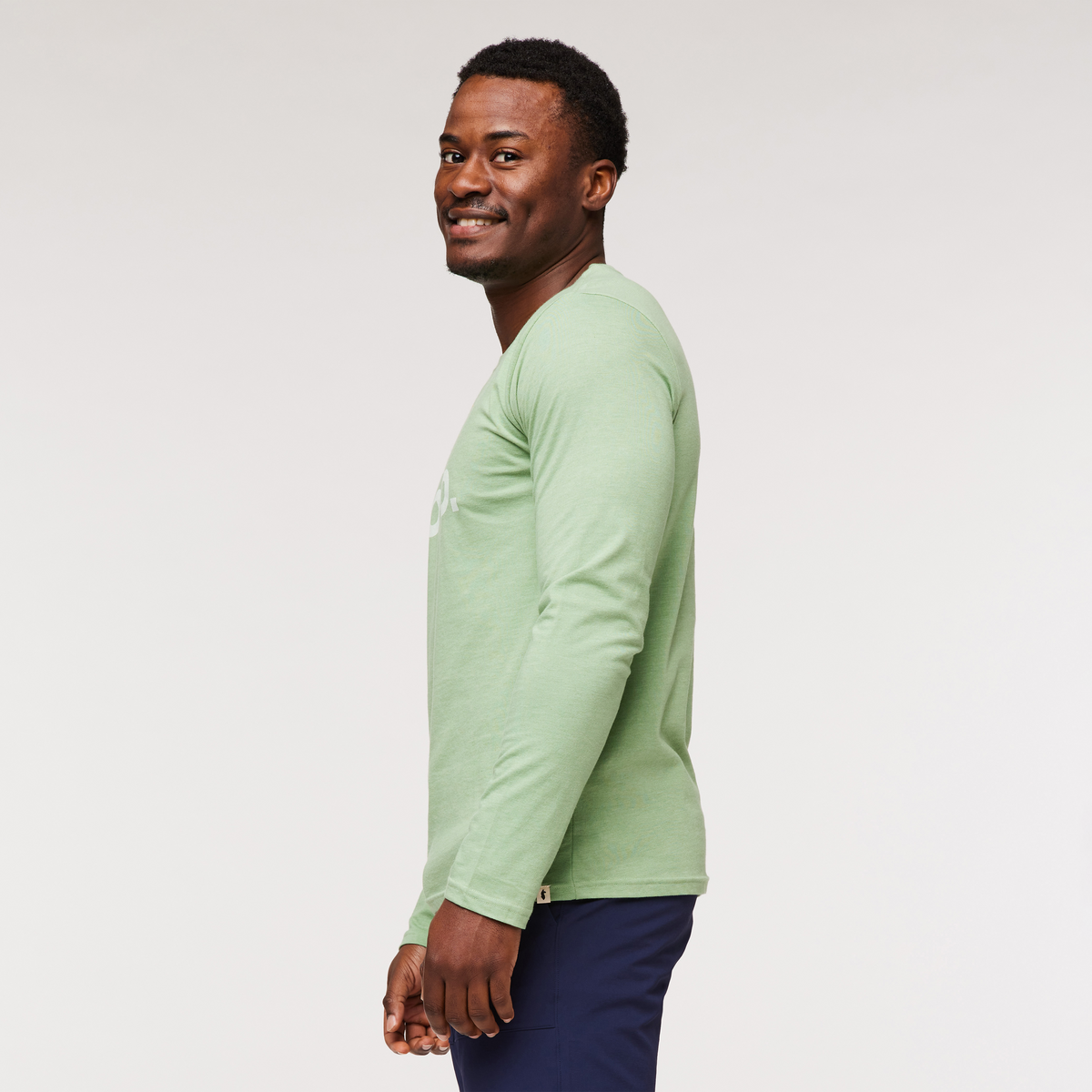 Do Good Organic Long-Sleeve T-Shirt, Aspen, Model Jeremy