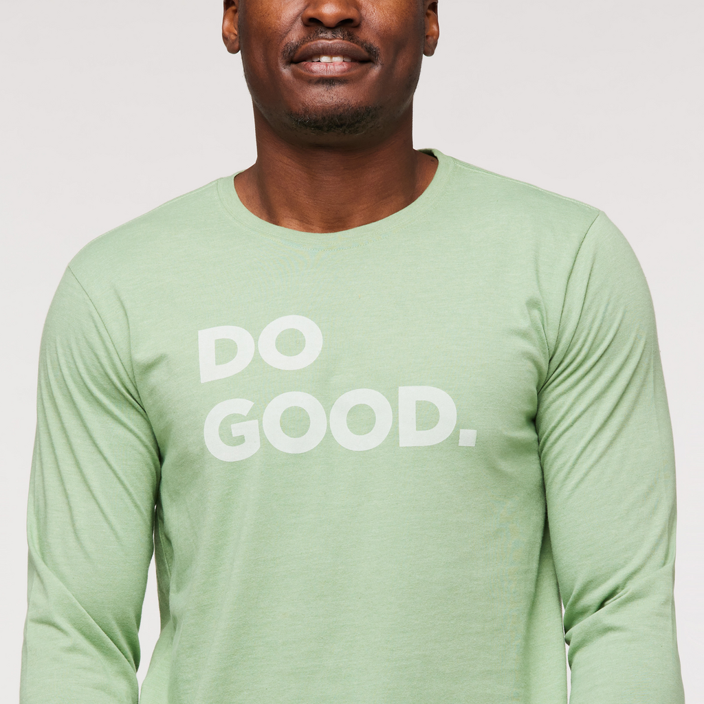 Do Good Organic Long-Sleeve T-Shirt, Aspen, Model Jeremy