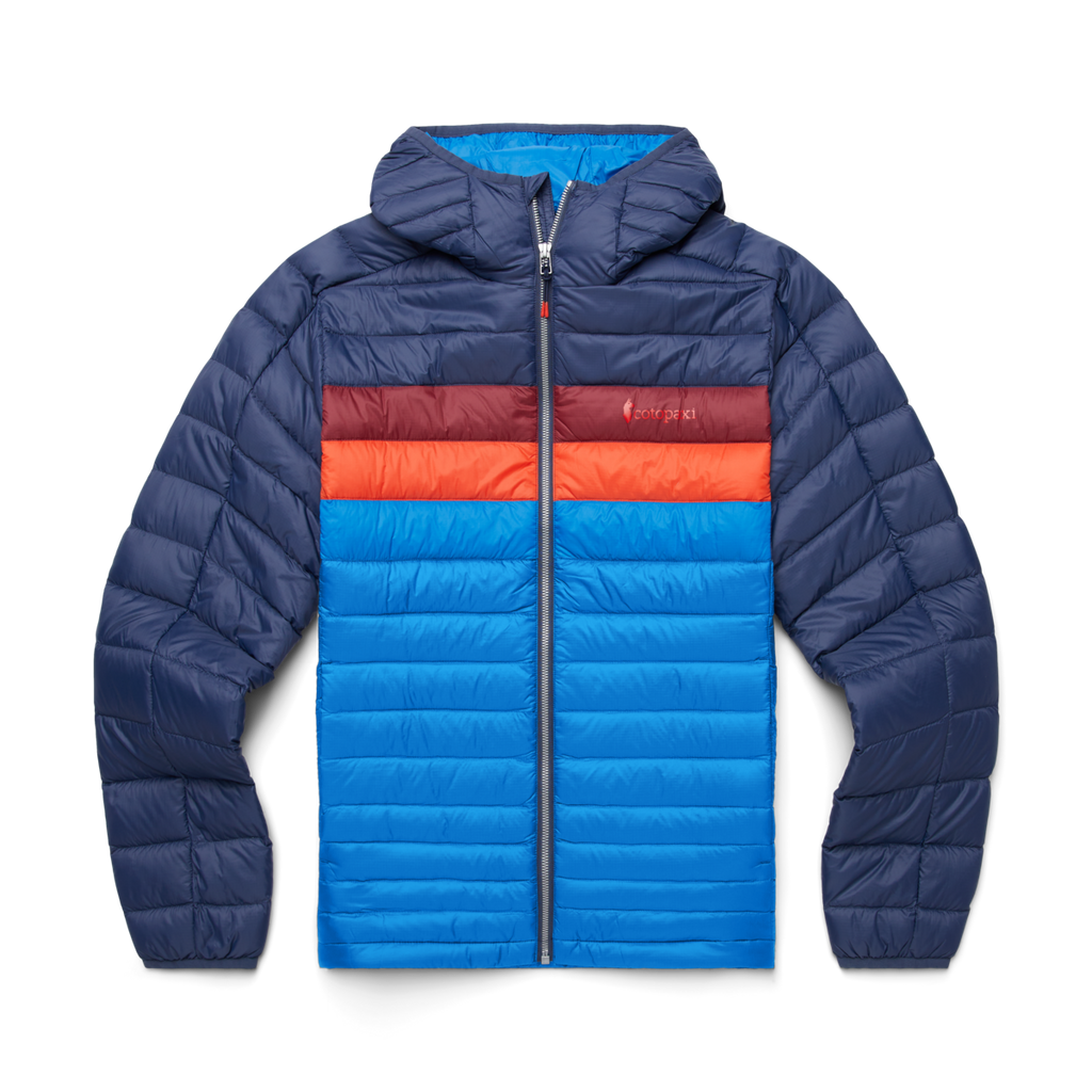 Fuego Hooded Down Jacket - Men's, Ink/Atlantic