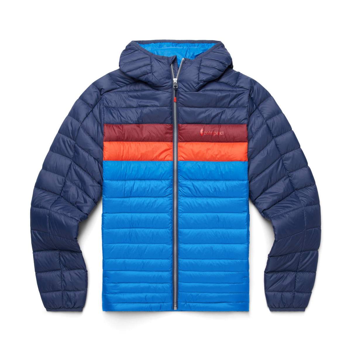 Fuego Hooded Down Jacket - Men's, Ink/Atlantic