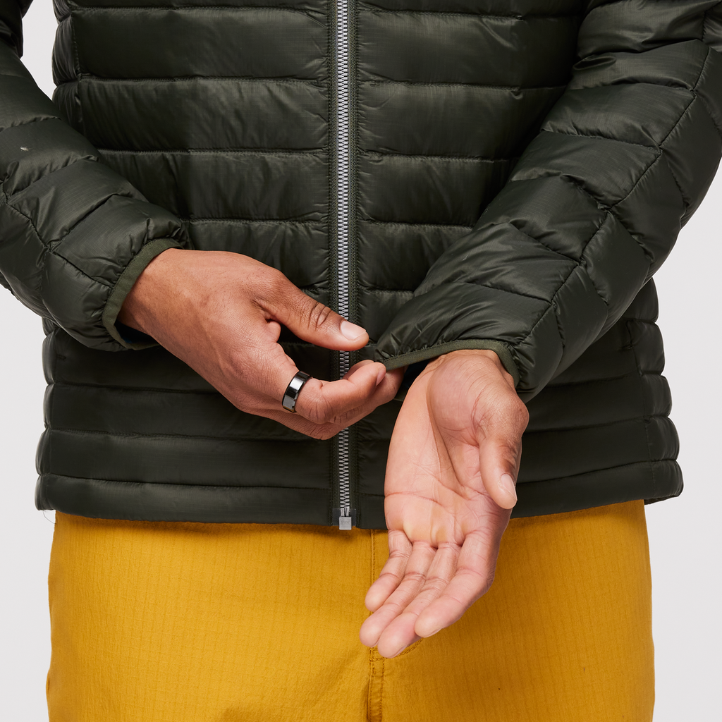 Fuego Down Jacket - Men's, Woods Stripes, Model Jason