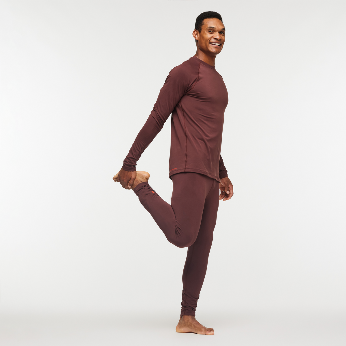 Liso Baselayer Pant - Men's, Chestnut, Model Jason
