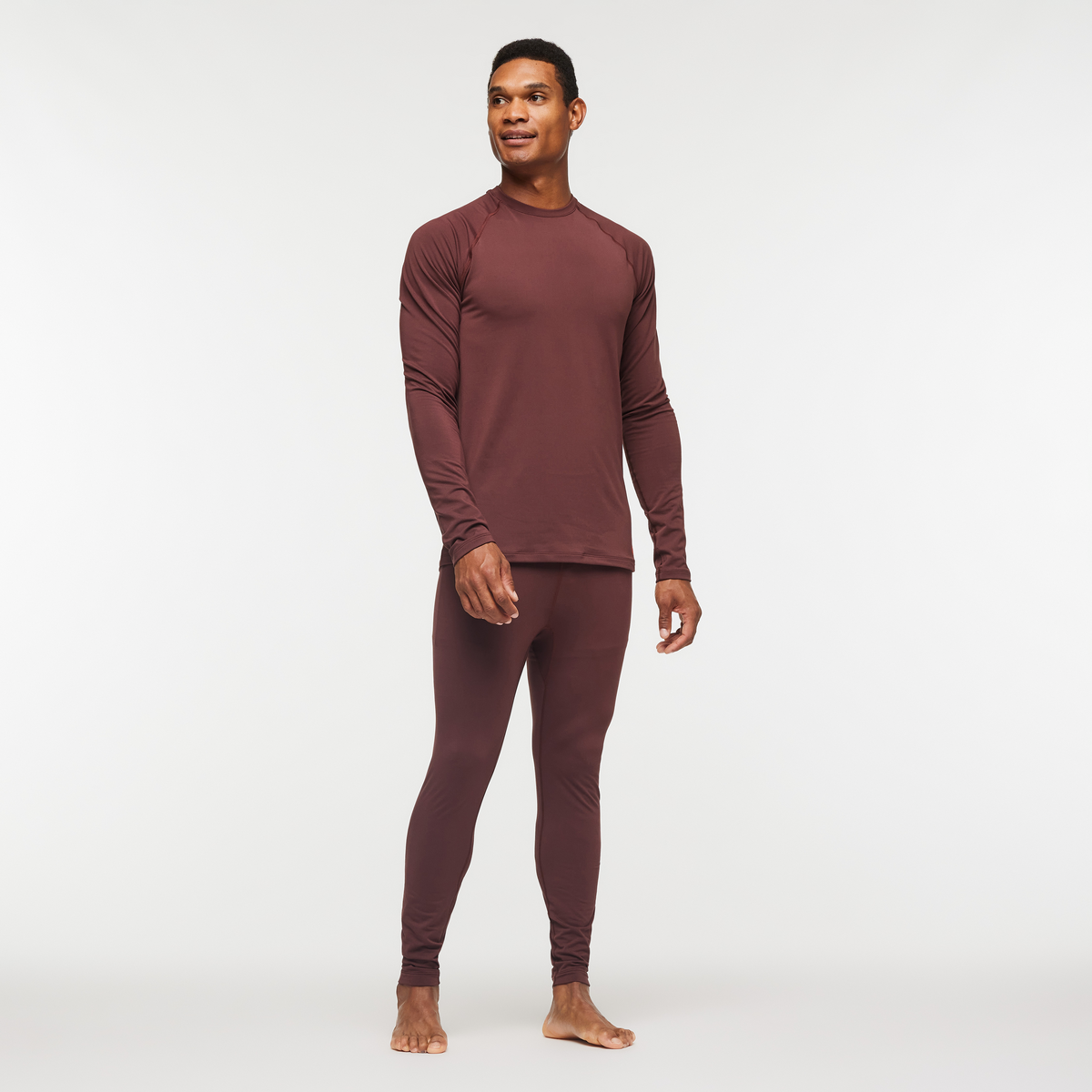 Liso Baselayer Top - Men's, Chestnut, Model Jason
