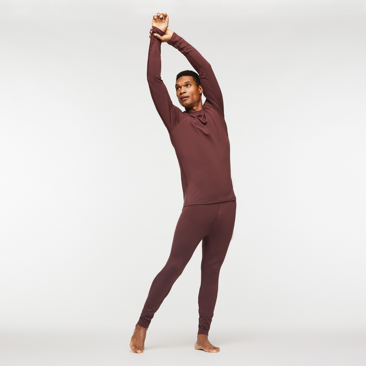 Liso Baselayer Top - Men's, Chestnut, Model Jason