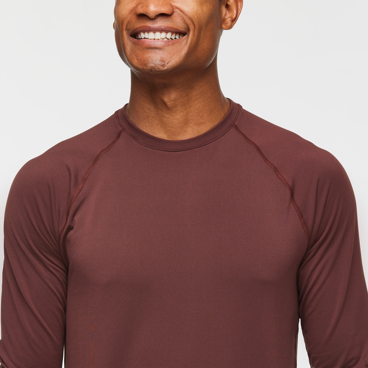 Liso Baselayer Top - Men's, Chestnut, Model Jason