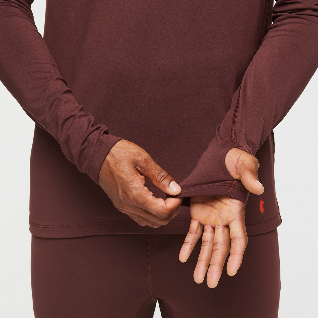 Liso Baselayer Top - Men's, Chestnut, Model Jason