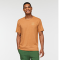 Llama Map Organic T-Shirt - Men's, Saddle, Model Jason