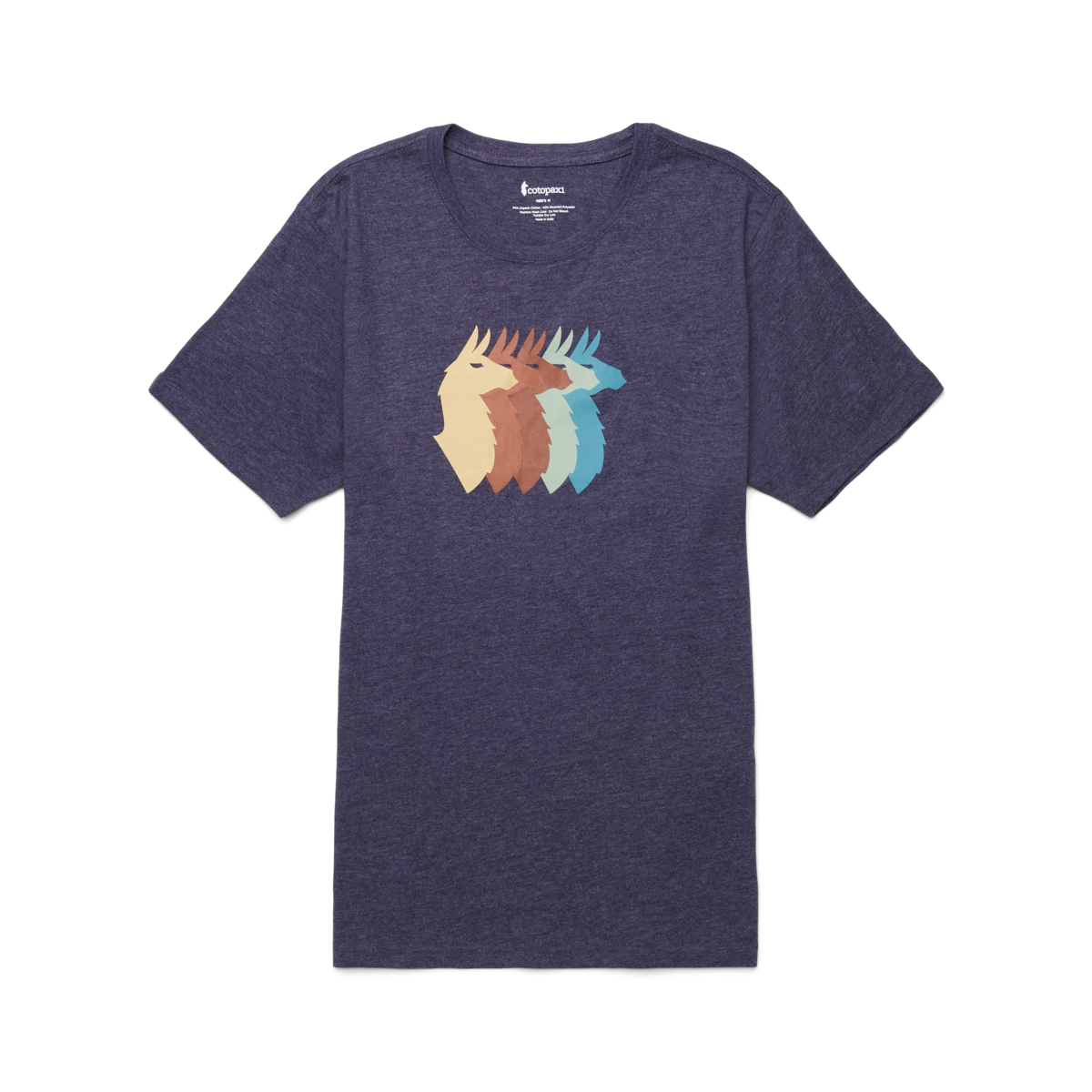 Llama Sequence Organic T-Shirt - Men's, Maritime