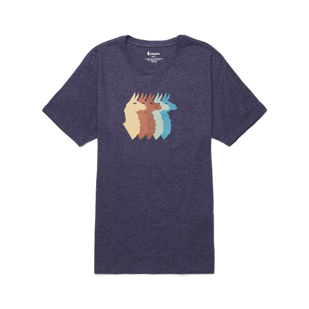 Llama Sequence Organic T-Shirt - Men's, Maritime