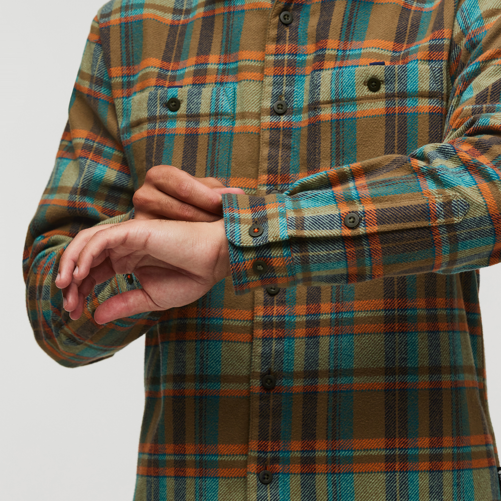 Mero Organic Flannel Shirt - Men's, Oak Plaid, Model Alex