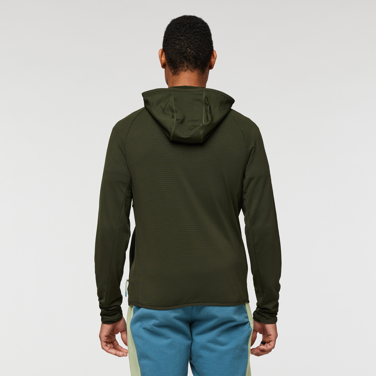Otero Fleece Full-Zip Hooded Jacket - Men's, Woods, Model Jason