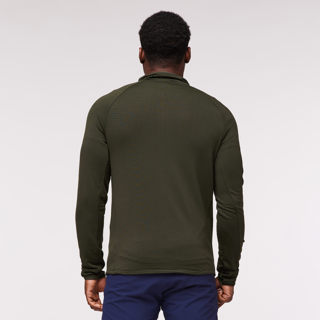 Otero Fleece Half-Zip Pullover - Men's, Woods, Model Jeremy